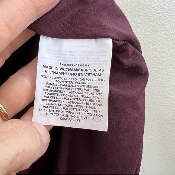 NIKE‎ Sherpa Therma Fleece Training Hoodie Women’s Size Medium Burgundy - Picture 6 of 11